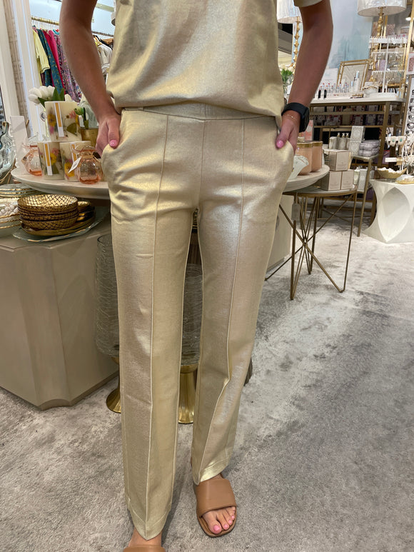 Gold Metallic Pants