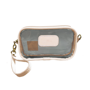 Clear Wristlet - Natural Leather