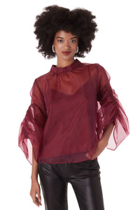 Sibyl Blouse in Cabernet