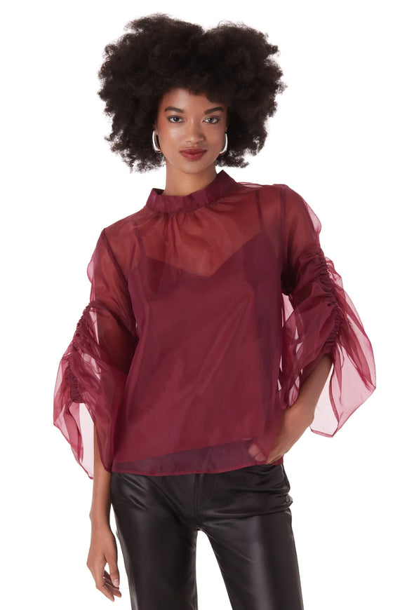 Sibyl Blouse in Cabernet