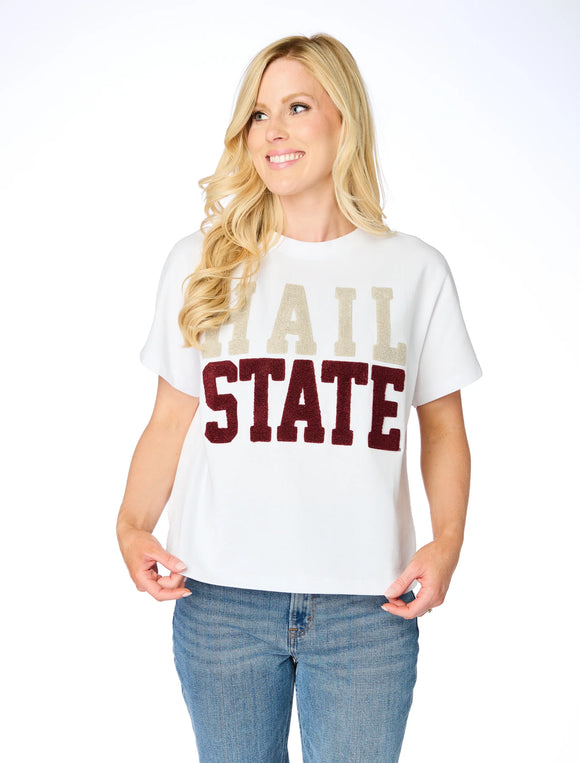 The Boxy Chenille Shirt Mississippi State
