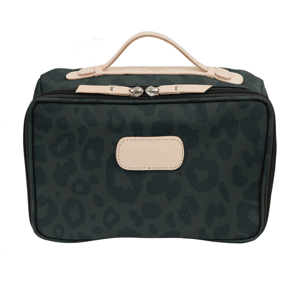 Large Travel Kit - Dark Leopard Coated Canvas