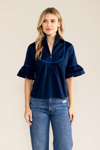 Navy Meredith Top