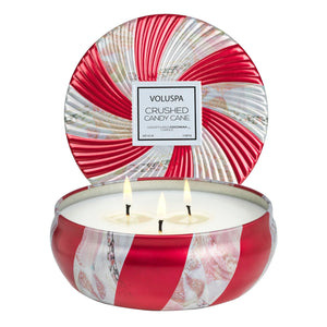 Crushed Candy Cane 3W Tin