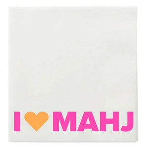 "I HEART MAHJ" COCKTAIL NAPKINS