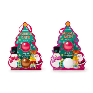 Holiday Bubbles Set of 2 Bubble Bath Bottles in Gift Box