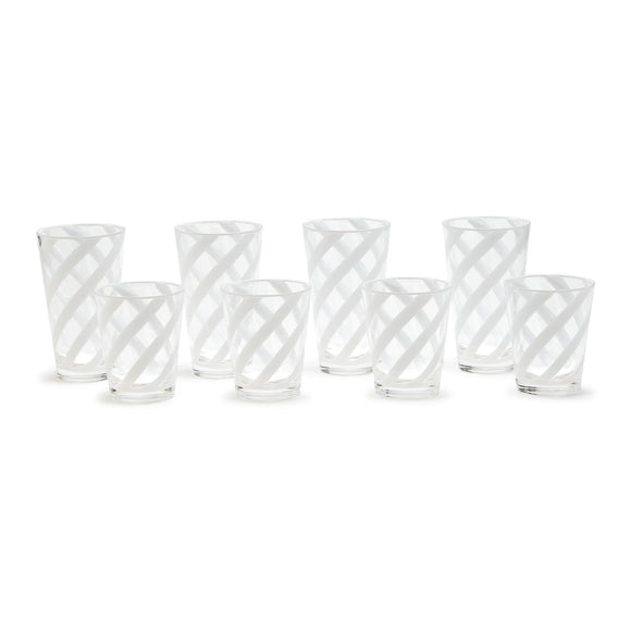 Opaque White Drinking Glass