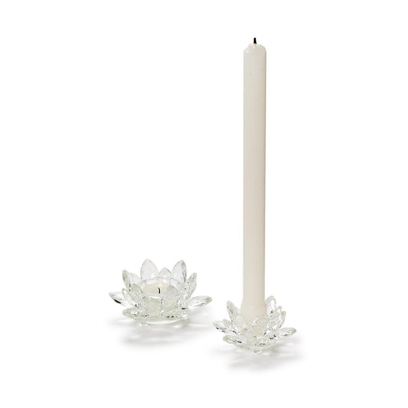 Lotus Flower Crystal Candleholder