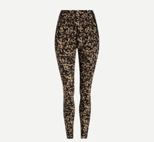 Let’s go running legging - sand speckle leopard