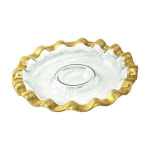 Ruffle Round Chip & Dip Server