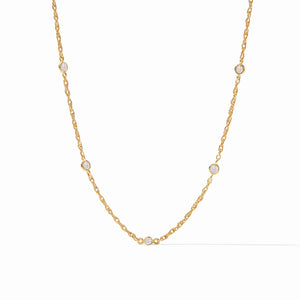 Celeste Delicate Station Necklace Cubic Zirconia