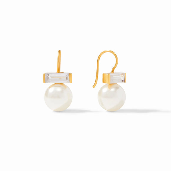 Charlotte Earring - Gold - CZ/Pearl - OS