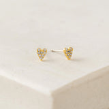 Flutter Stud Earrings, Gold
