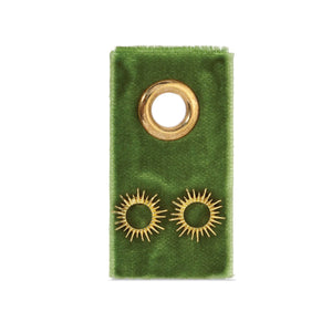 Open Sun Studs on Velvet Gift Tag