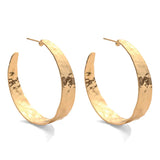 Wide Gilded Hoops