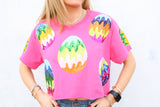 Hot Pink Groovy Easter Egg Top