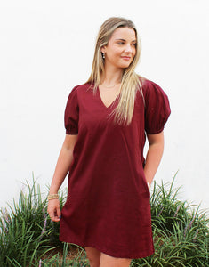 Garnet Lucia Dress Solid