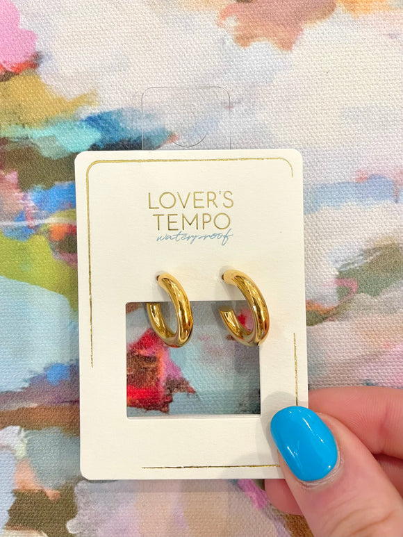 Friday Earrings, Gold