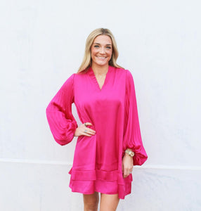 Neon Pink Liza Dress