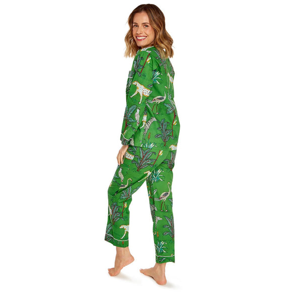 Happy Tropical Island Cotton Printed Pajamas