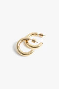 Gold Michaela Hoops 1"