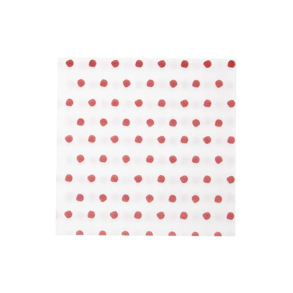 Papersoft Napkins Dot Crimson Red Dinner Napkins