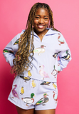 Powder Blue Duck Collar Sweatshirt