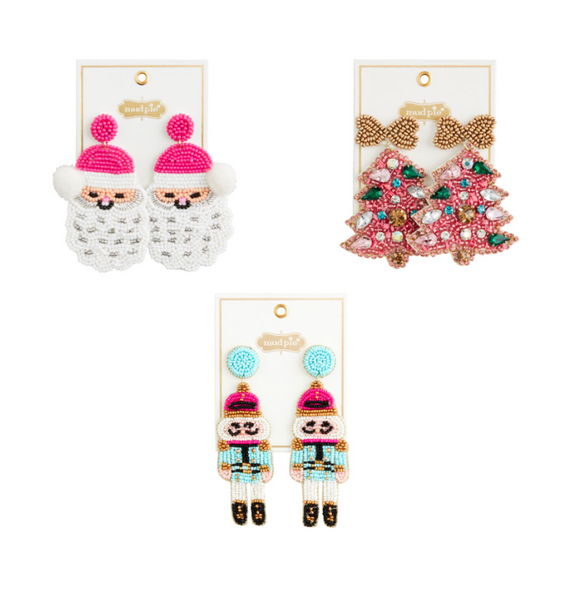 Holiday Beaded Earrings