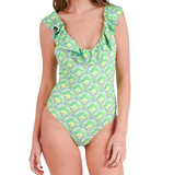 Lola One-Piece - Sea Glass Spot
Cheetah/Deco Palm