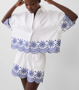 Alissa Cotton Embroidered Popover