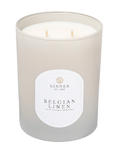 Belgian Linen Large 2-wick Candle