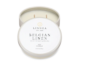 Belgian Linen Petite 2-wick Candle