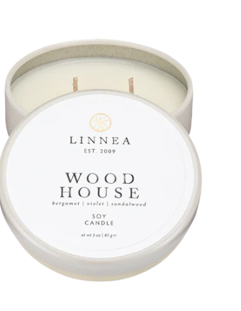 Wood House Petite 2-wick Candle