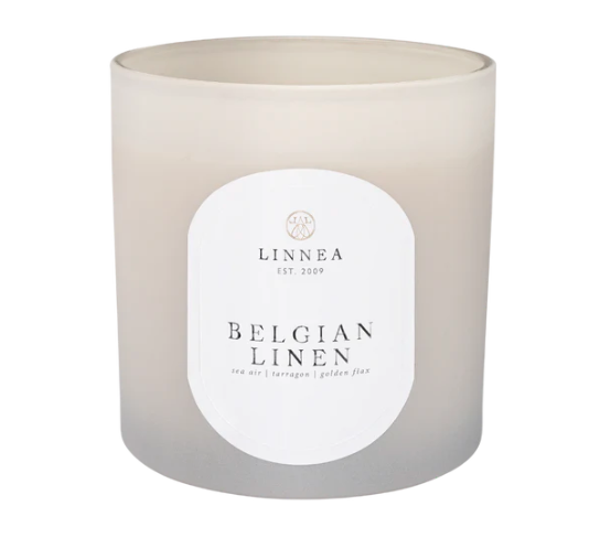 Belgian Linen Grande 3-wick Candle