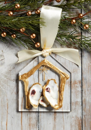 Oyster Nativity Ornament