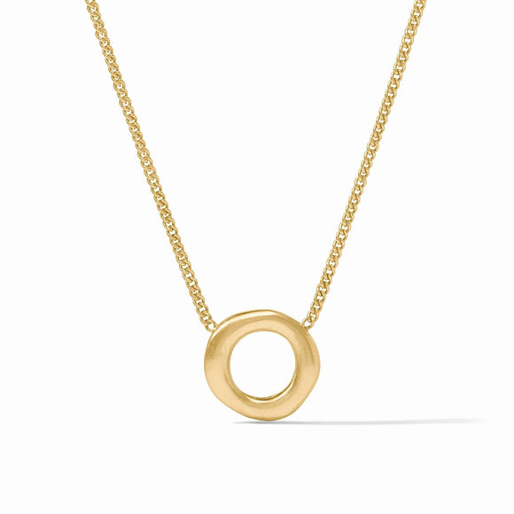 Wave Circle Delicate Necklace