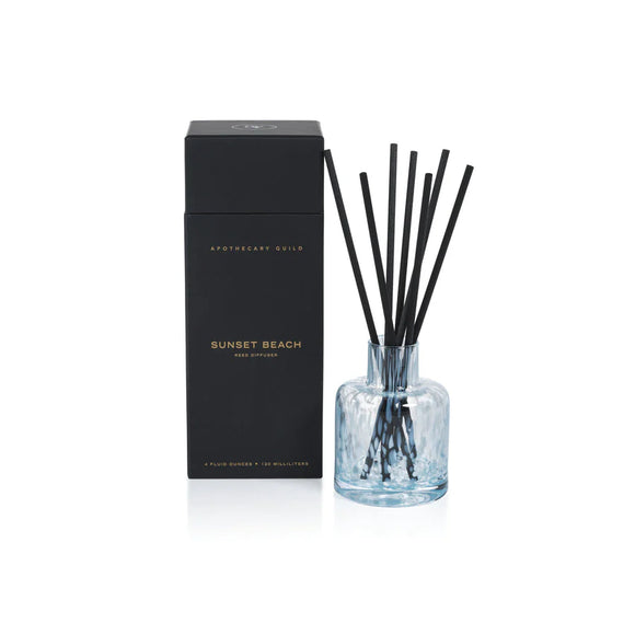 AG Opal 120 ml Glass Reed Diffuser in Gift Box - Sunset Beach