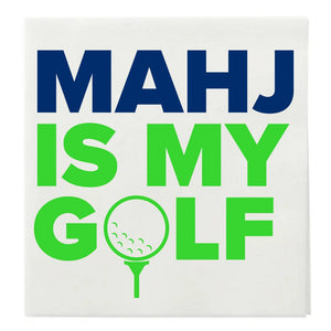 "MAHJ IS MY GOLF" MAHJONG COCKTAIL NAPKINS