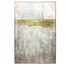 BLAIR ABSTRACT CANVAS PAINTING WITH GOLD FOIL EMBELLISHMENTS AND GOLD GALLERY FRAME 40x2x60