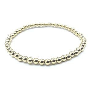 4mm 14k Gold Filled Karma Waterproof Bracelet 6.5"-7"