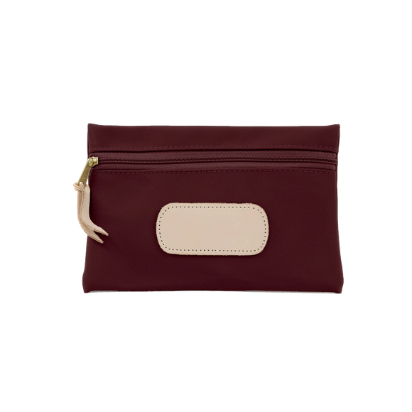 Pouch - Burgundy Coated Canvas