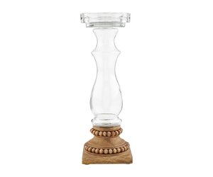 Beaded Glass Candlestick