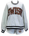 Grey Swish Basketball Sweatshirt