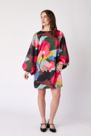 Painted Floral Cecily Dress