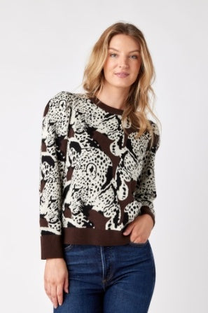 Mocha Leopard Bixby Sweater