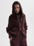 Deep Mahogany Tessa Knit Jacket