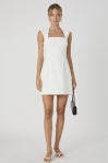 Summer White Whisper Ruth Square Neck Dress