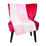 Phi Mu Woven Monogram Circle Blanket (50" x 60")