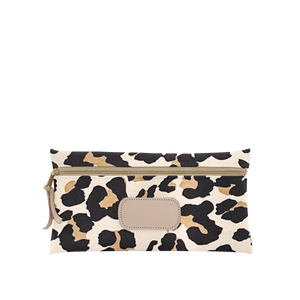 Large Pouch - Leopard Coated Canvas