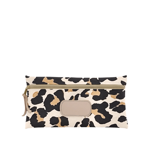 Large Pouch - Leopard Coated Canvas